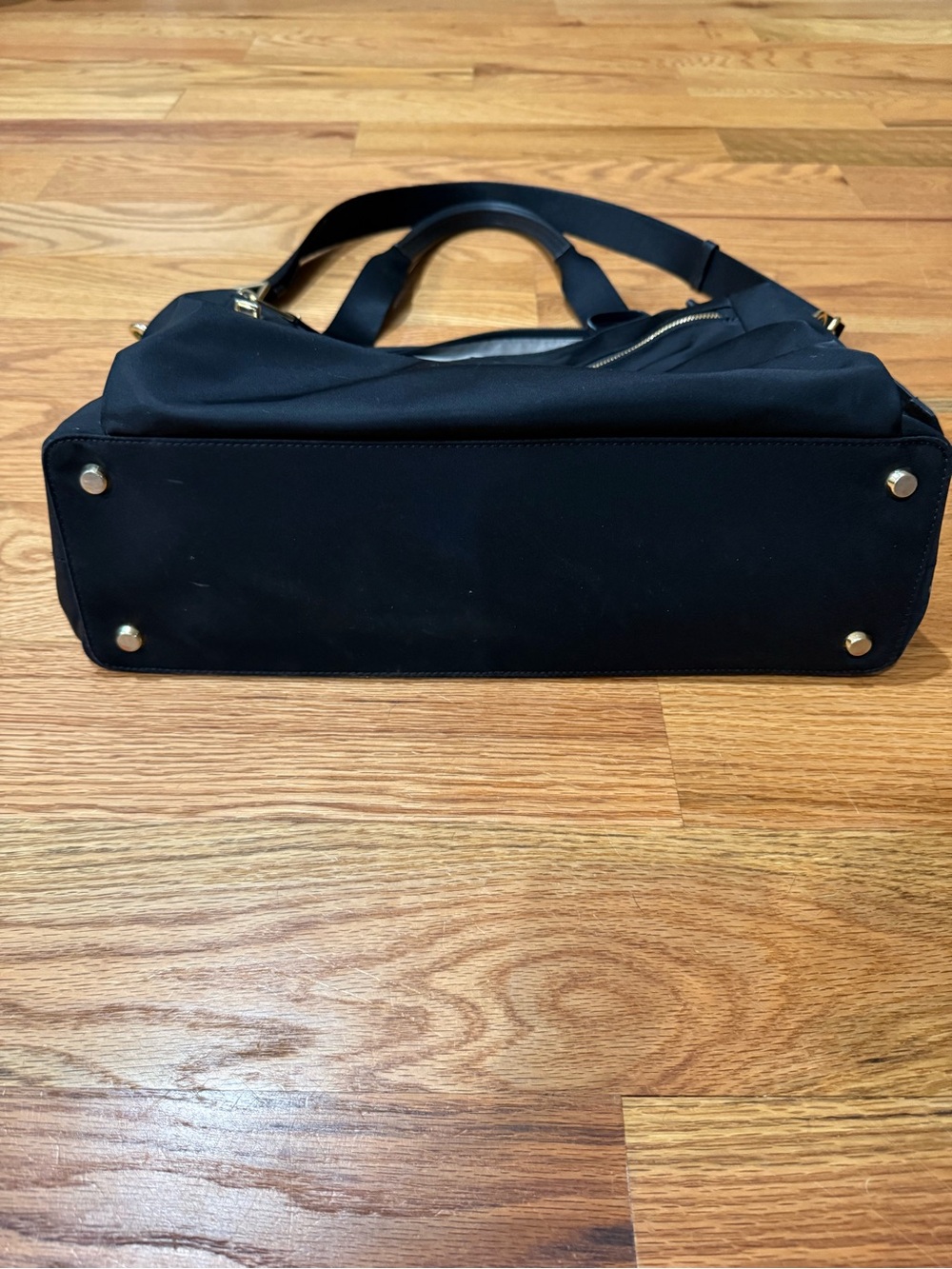Tumi Black Nylon Shoulder Bag with Gold Hardware - Picture 8 of 8